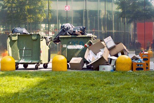 Step-by-step house clearance process illustration